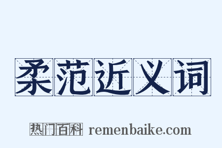 柔范近义词是什么意思的图片